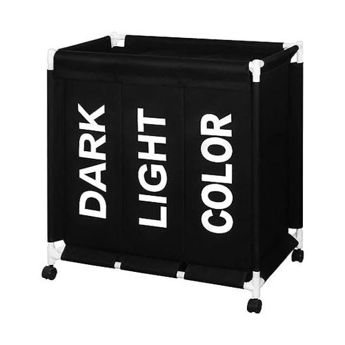 3 Compartment Laundry Cart