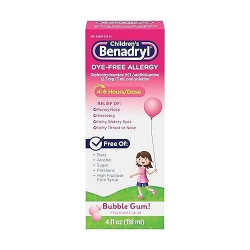 Benadryl Children’s Dye-Free Allergy Liquid Medication