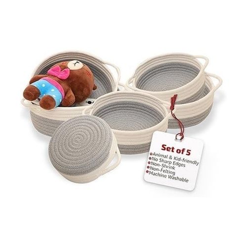 5-Pack Rope Storage Basket
