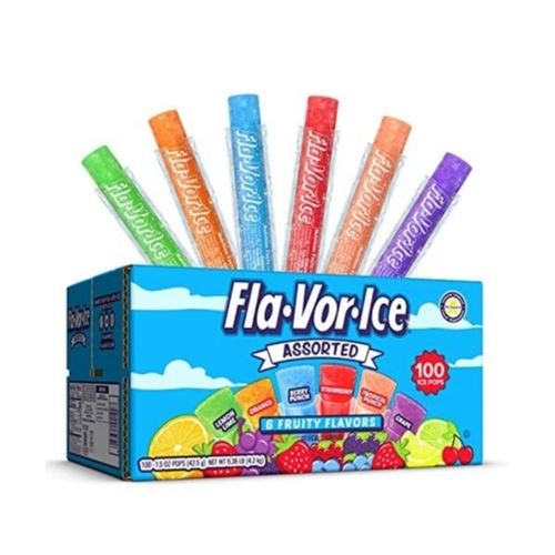 100 Fla-Vor-Ice Popsicle Variety Pack