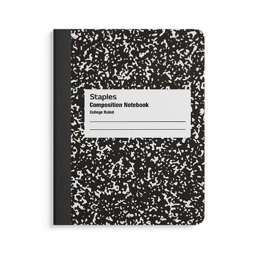Staples 100 Sheet Composition Notebook