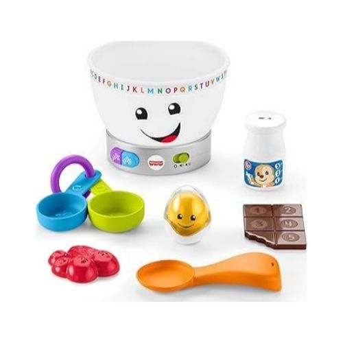 Fisher-Price Baby Magic Color Mixing Bowl with Pretend Food Music & Lights