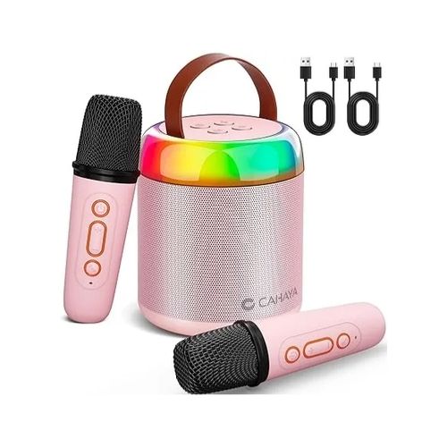 Karaoke Machine with 2 Wireless Microphones