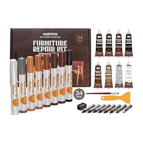 Set of 34 Katzco Furniture Repair Kit Wood Markers