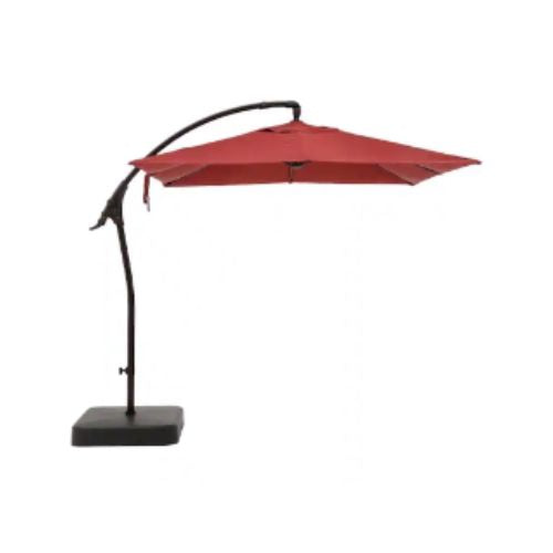 8 ft. Square Aluminum and Steel Cantilever Offset Outdoor Patio Umbrella