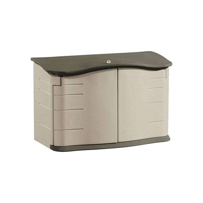 Rubbermaid Small 4.5' x 3' Horizontal Resin Outdoor Storage Shed
