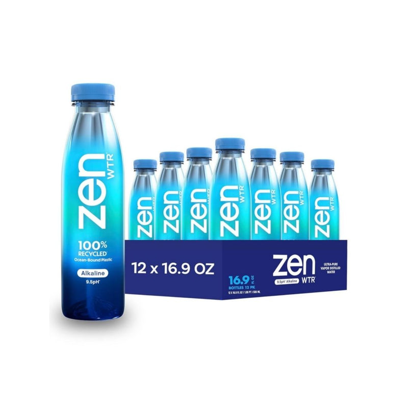 12 Bottles of ZenWTR Ultra-Pure, Vapor Distilled Water