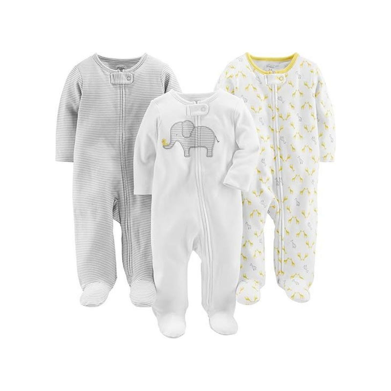 Simple Joys by Carter’s Unisex Baby 3-Pack Neutral Sleep and Plays