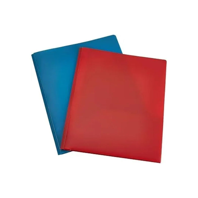 2 Pack Of Amazon Basics Heavy Duty Plastic Folders