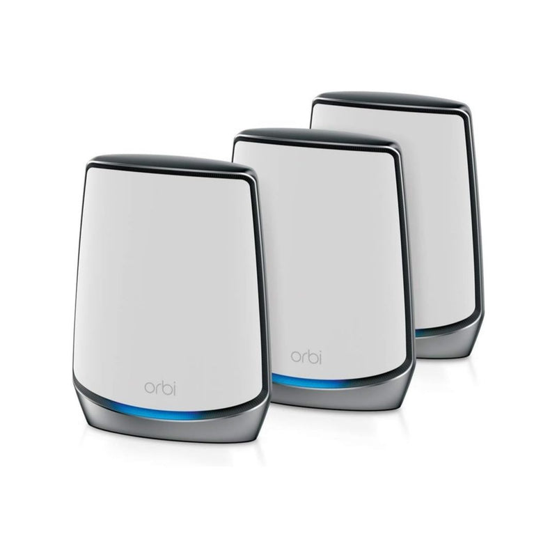 NETGEAR Orbi Whole Home Tri-band Mesh Wi-Fi 6 System – Router with 2 Satellite Extenders