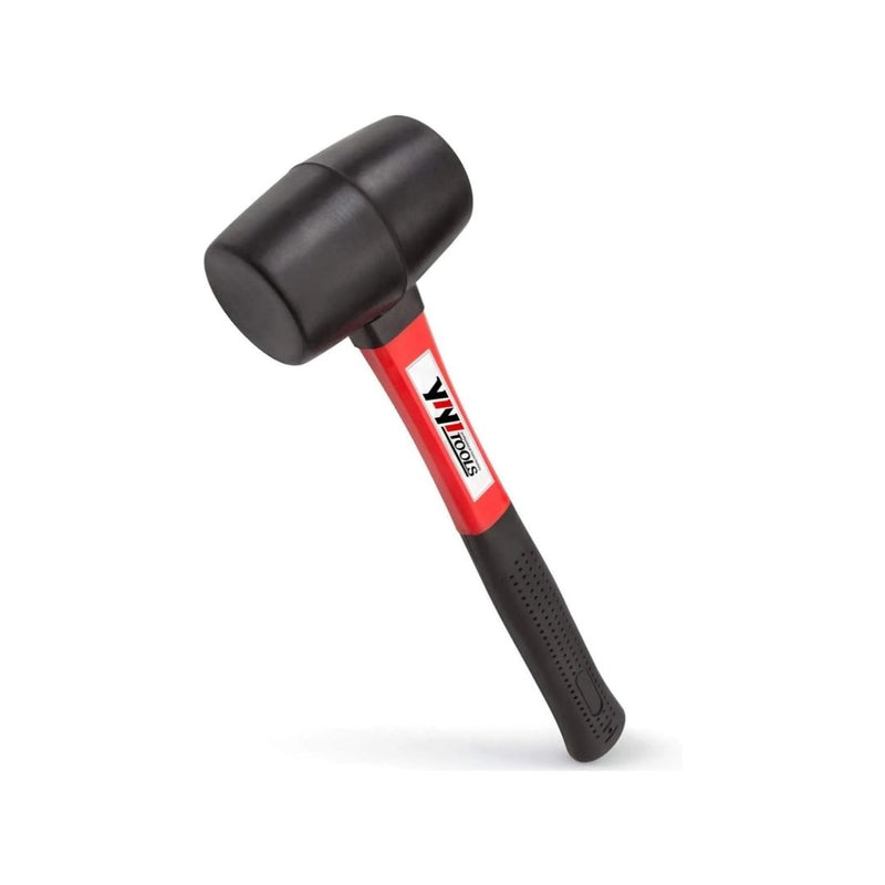 Rubber Mallet Hammer With Fiberglass Handle