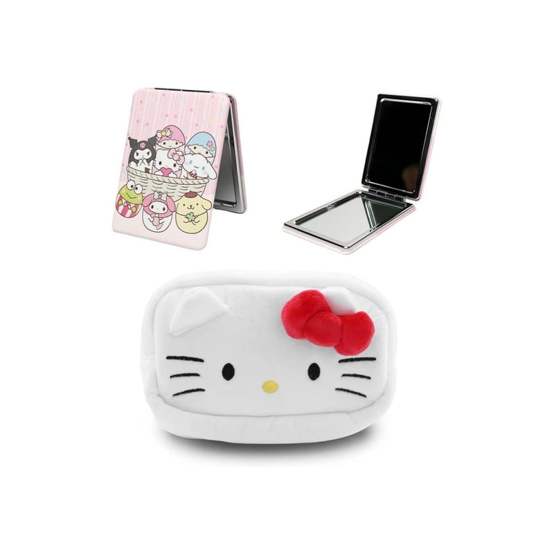 Hello Kitty Travel Cosmetic Bag with Mirror