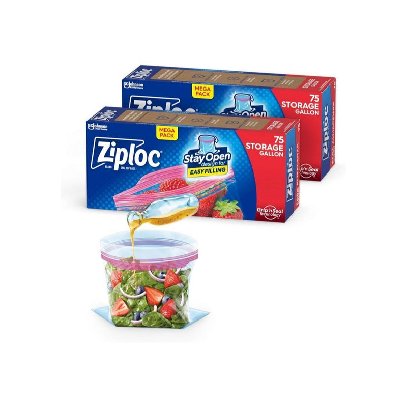 150-Count Ziploc Gallon Food Storage Bags