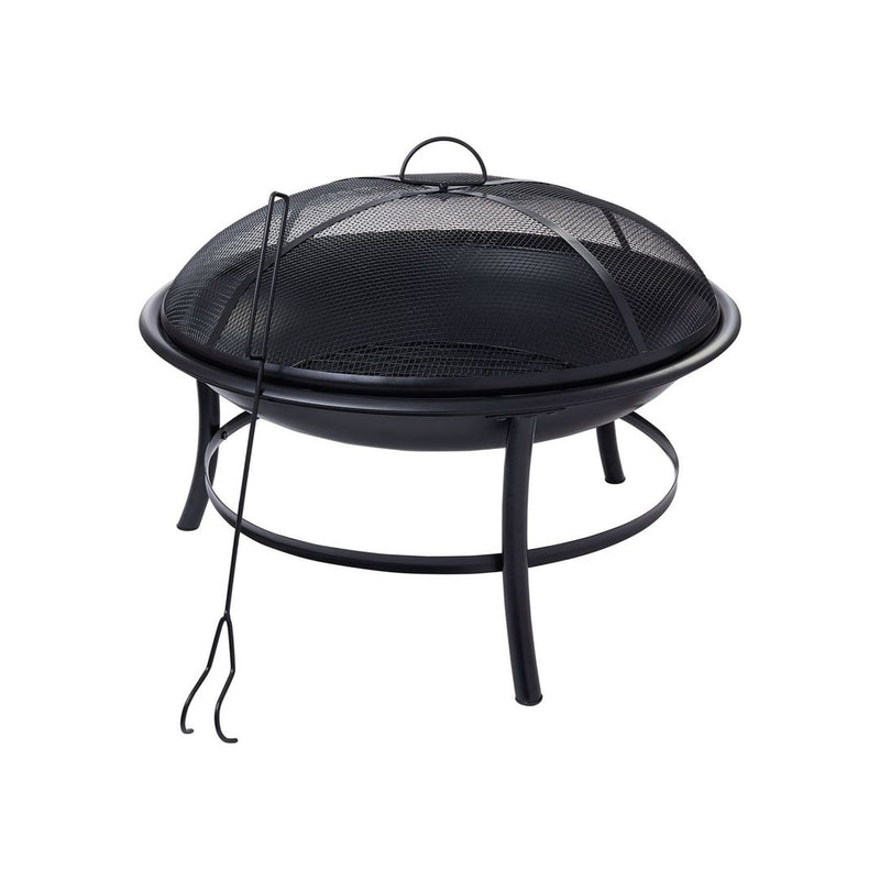 Mainstays 26-Inch Round Iron Outdoor Wood Burning Fire Pit
