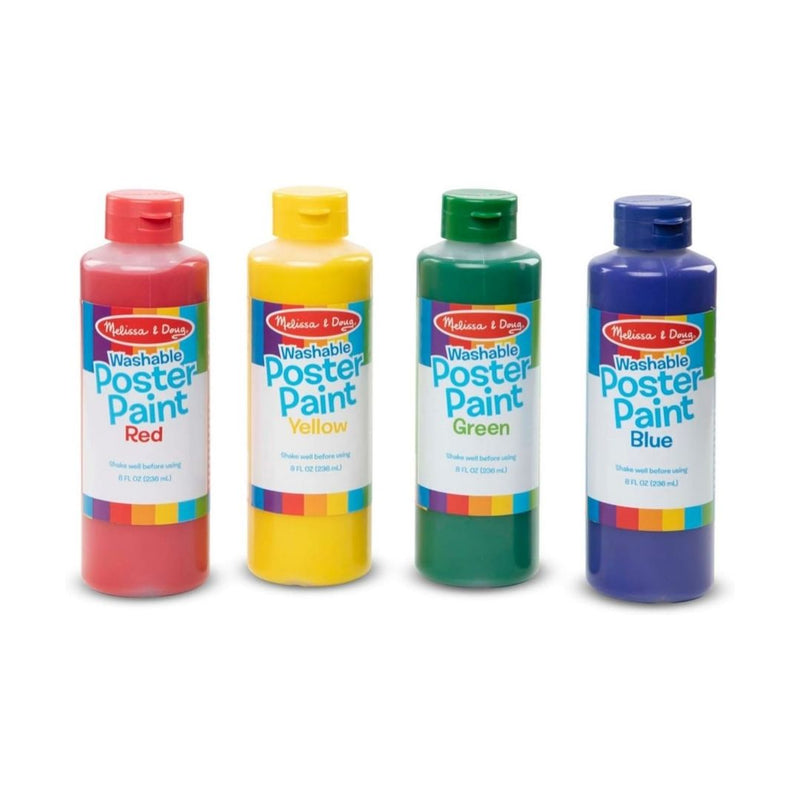 Melissa & Doug Washable Poster Paint Set (4 Colors)