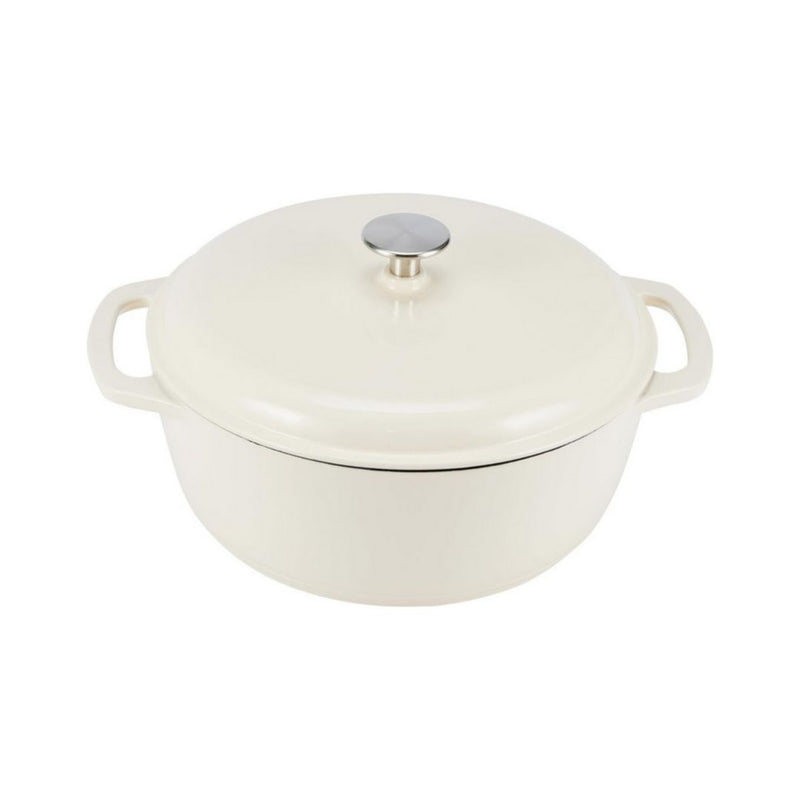 4.3 Quart Enameled Cast Iron Round Dutch Oven with Lid and Dual Handles