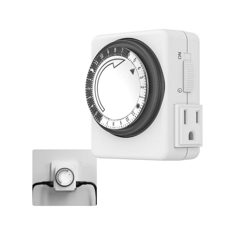 24 Hour Plug-in Mechanical Indoor Timer for Electrical Outlets