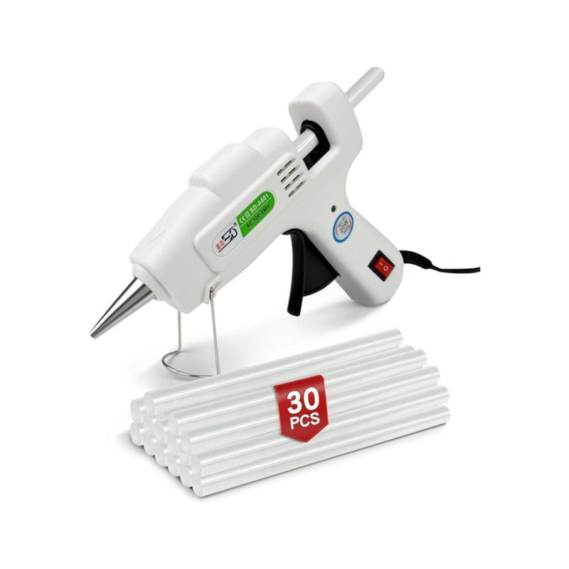Mini Glue Gun with 30 Hot Glue Sticks
