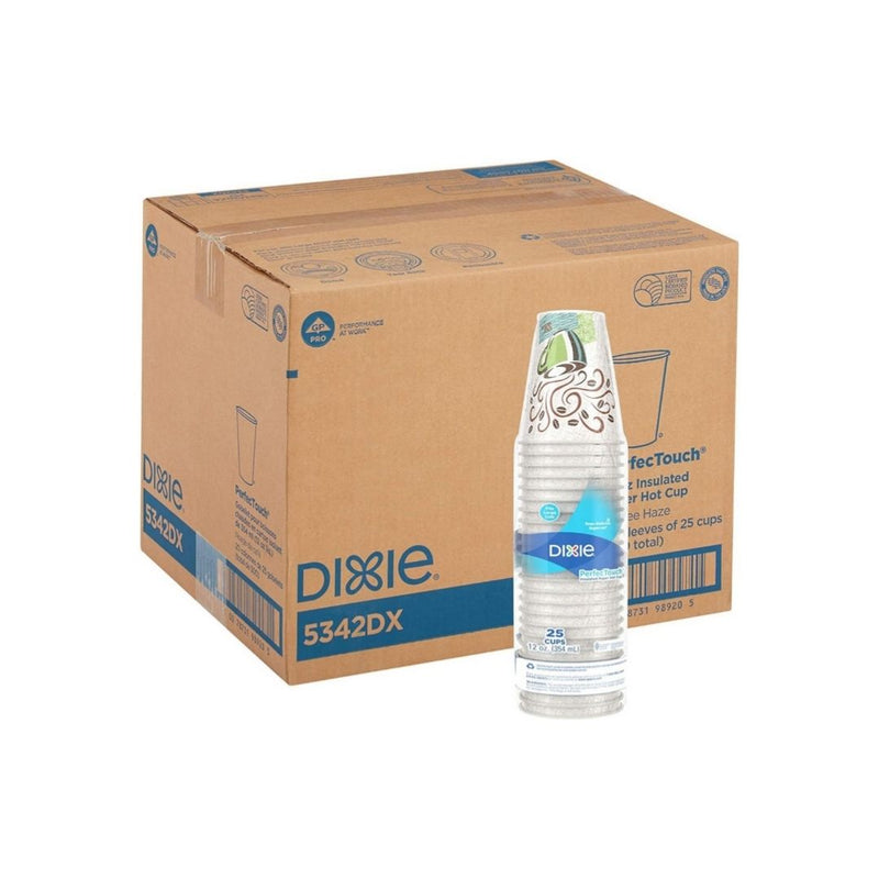 500 Pack Of Dixie PerfecTouch 12oz Insulated Hot Cups