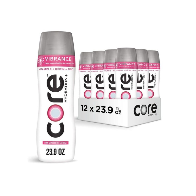 12 Bottles Of CORE Hydration+ Immunity Lemon, Grapefruit, Or Cucumber Flavored