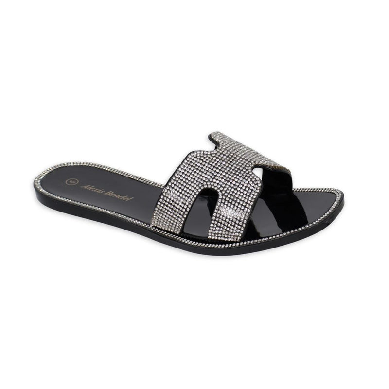 Women's Embellished H-Band Slide Sandals