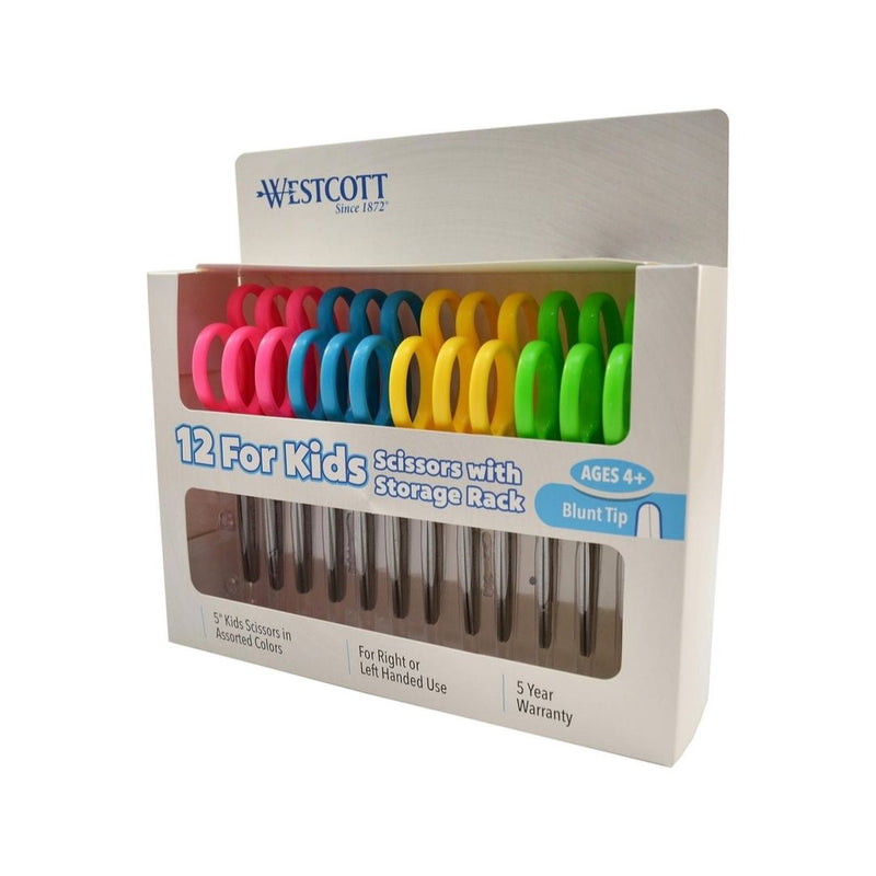12-Pack Westcott Left and Right Handed Kids Scissors