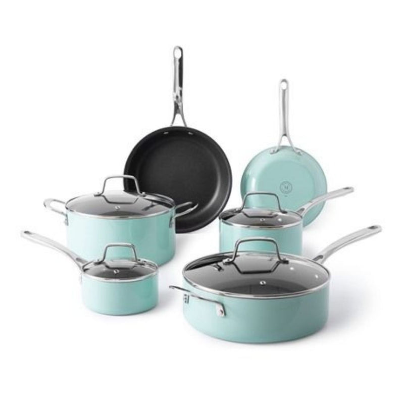 Martha Stewart Lockton Premium Nonstick 10 Piece Cookware Set