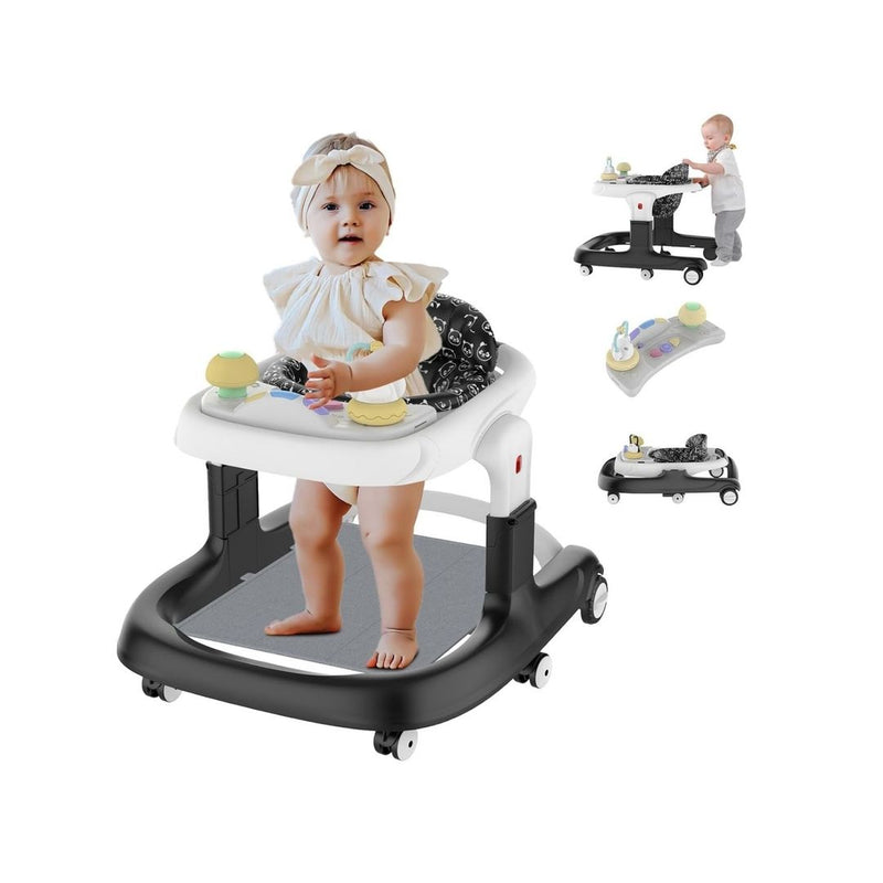 4-in-1 Foldable Baby Walker with Wheels
