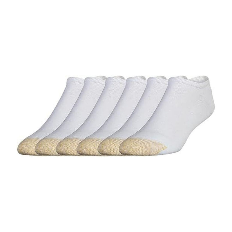 6 Pairs of GOLDTOE Men’s Cotton No Show Athletic Socks
