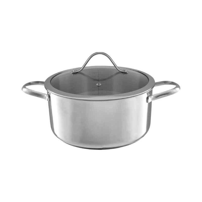Classic Cuisine 6 Quart Stainless Steel Stock Pot with Lid