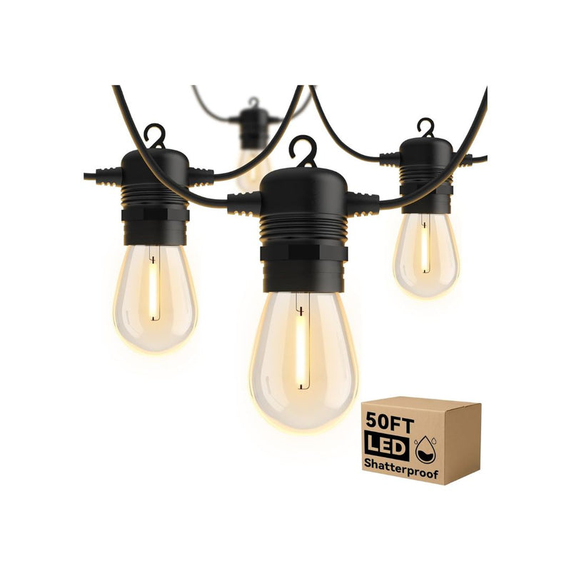 50-FT LED Outdoor String Lights