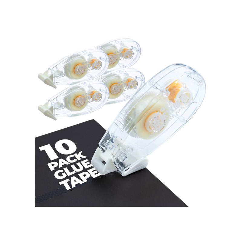 10-Pack Double Sided Glue Tape Roller