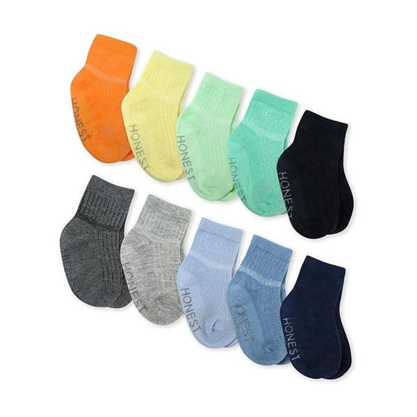 10-Pack HonestBaby Unisex-baby Cozy Socks