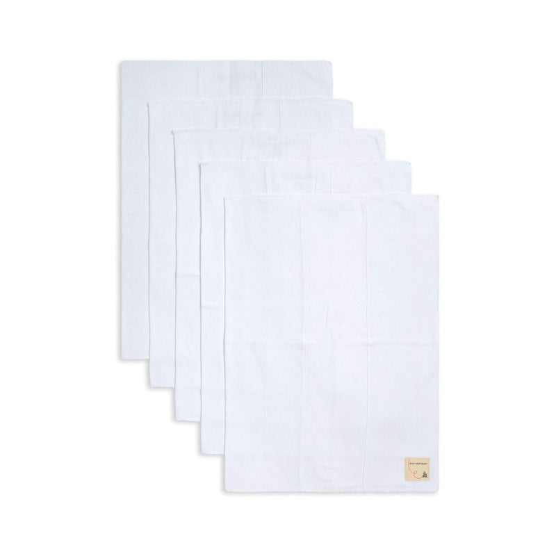 5-Pk Burts Bees Baby Infant Burp Cloths