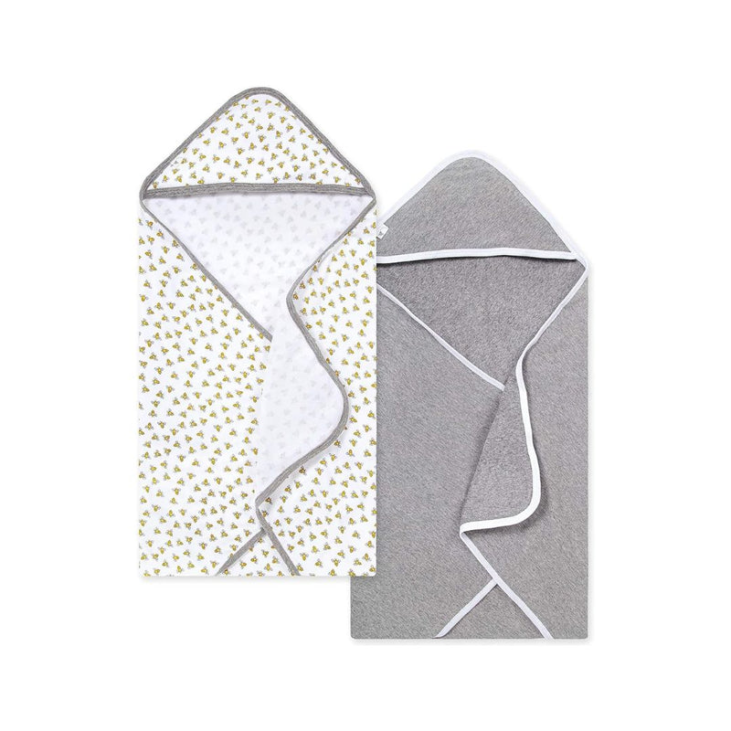 2-Pack Burts Bees Baby Infant Hooded Towels