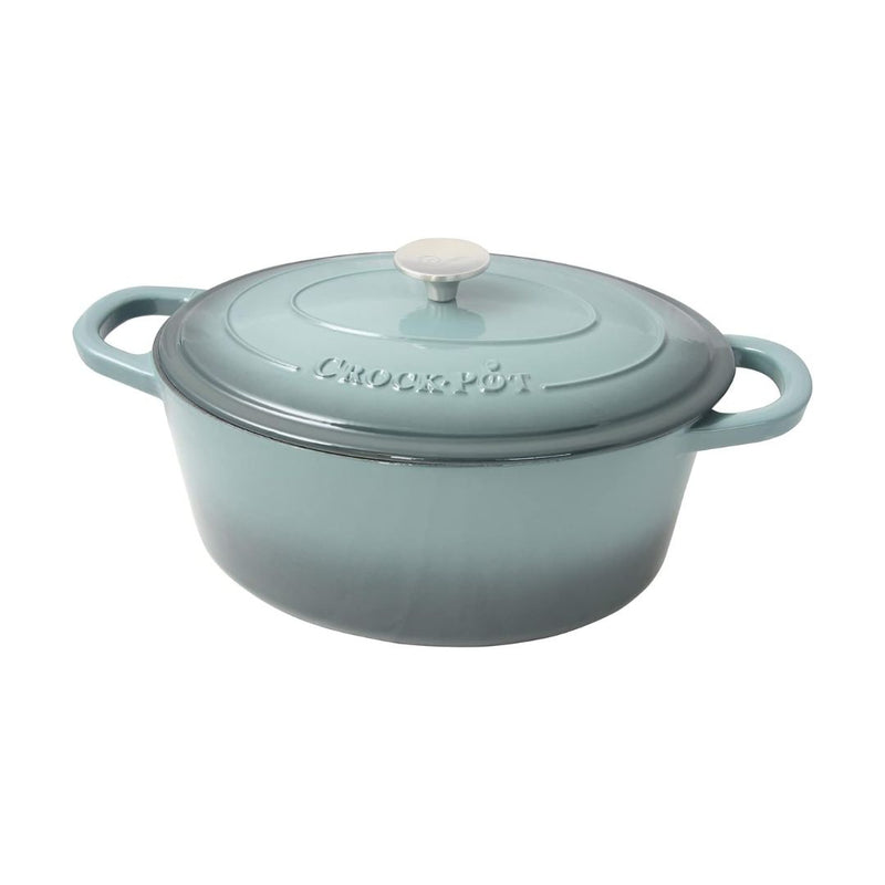 Crock-Pot Artisan Oval Enameled Cast Iron Dutch Oven, 7-Quart