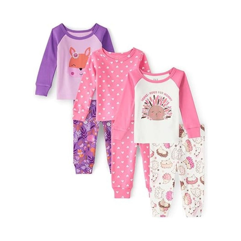 3-Pack The Children's Place Baby Girl's and Toddler Pajama Set