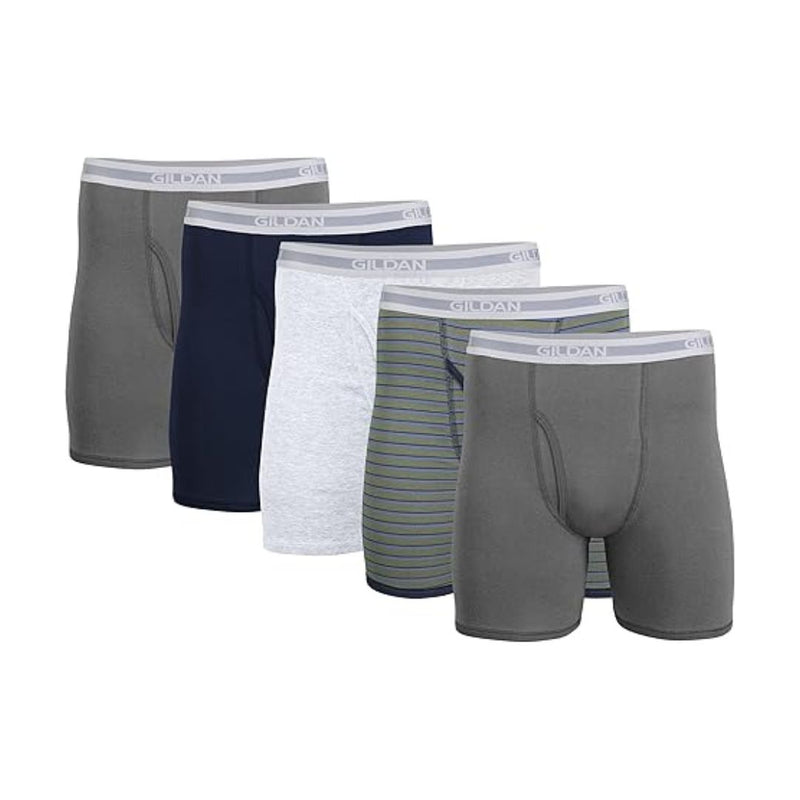 5 Gildan Mens Underwear Boxer Briefs