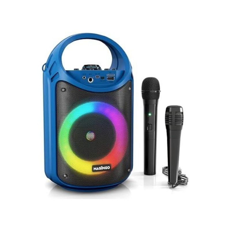 Karaoke Machine with 1 Wireless Karaoke Microphone and 1 Wired Mic