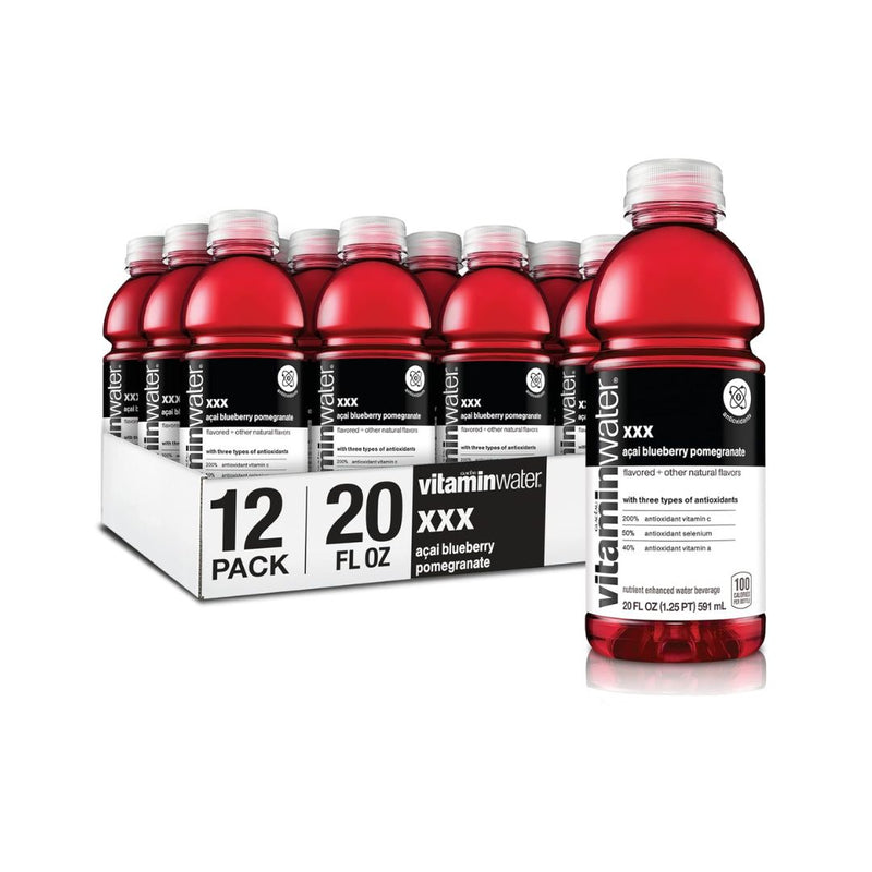 12-Pk vitaminwater, açai-blueberry-pomegranate