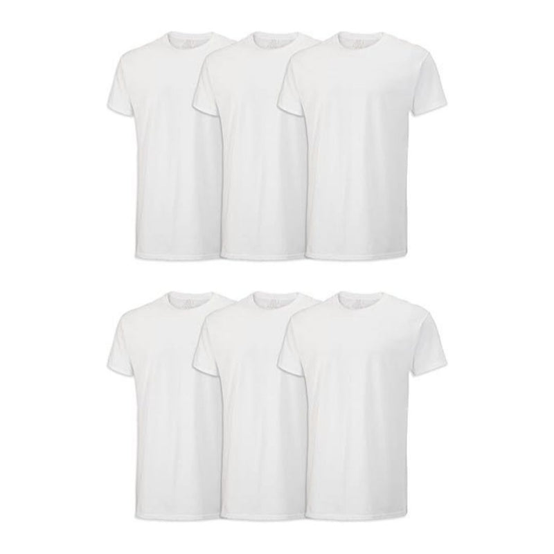6 Fruit of the Loom Men's Eversoft Cotton Crew T-shirt