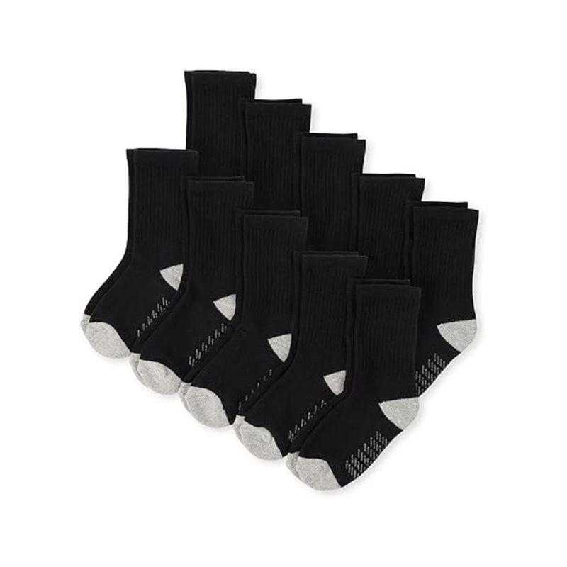 10-Pack The Children’s Place Baby Boy’s and Toddler Crew Socks