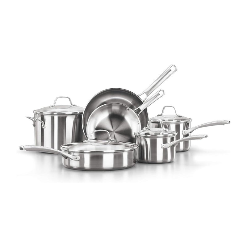 Calphalon 10-Piece Stainless Steel Cookware Set
