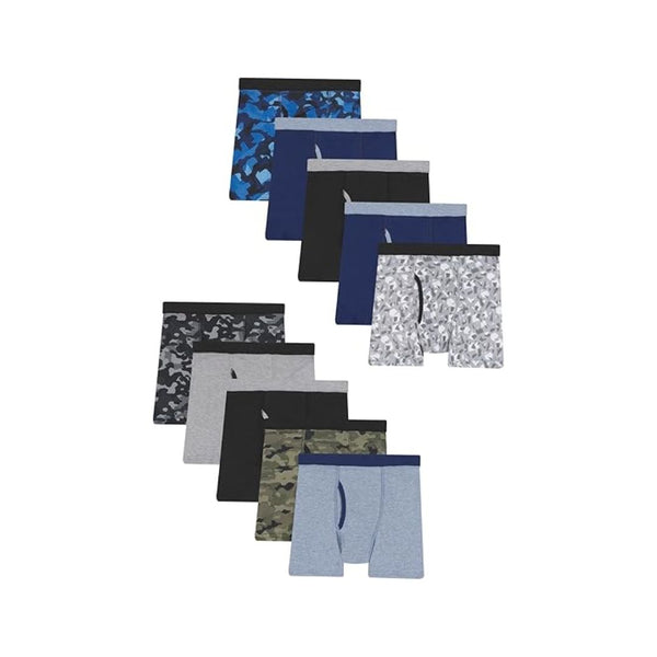10-Pack Hanes Boys’ Boxer Briefs