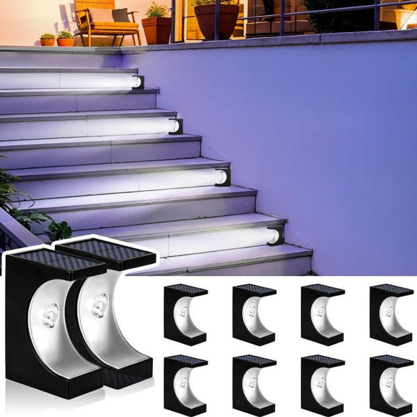 10-Pack Solar Outdoor Stair Lights