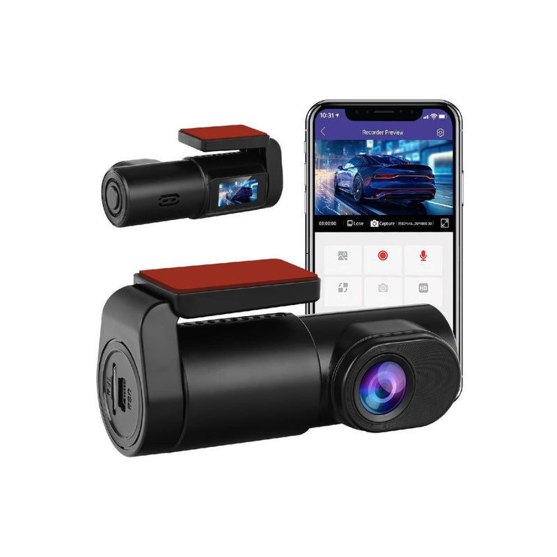 1080P WiFi Dash Cam with 32GB SD Card