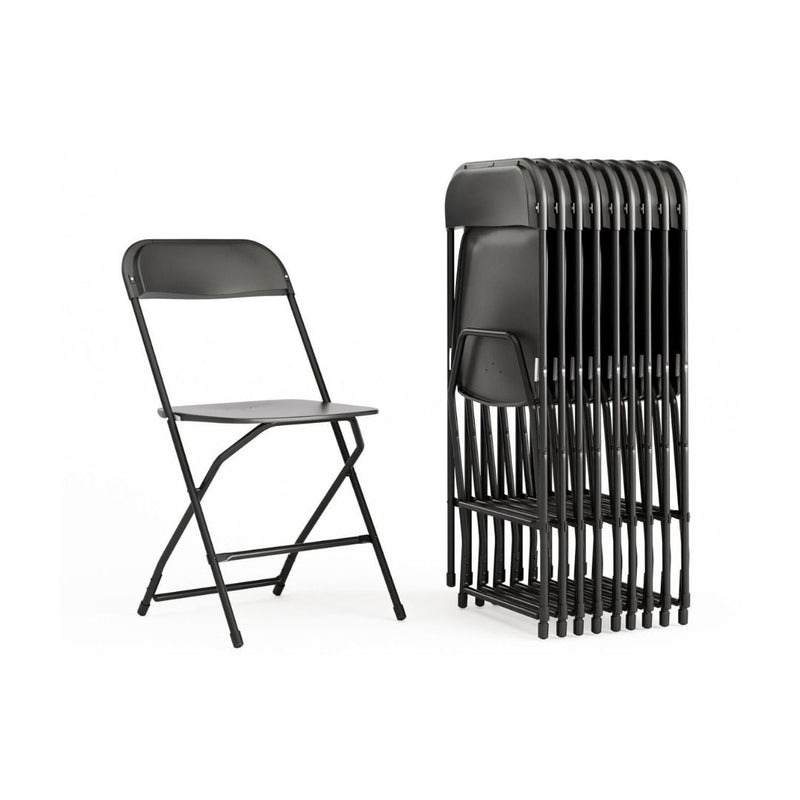 10 Pack Flash Furniture Heavy-Duty Folding Chairs
