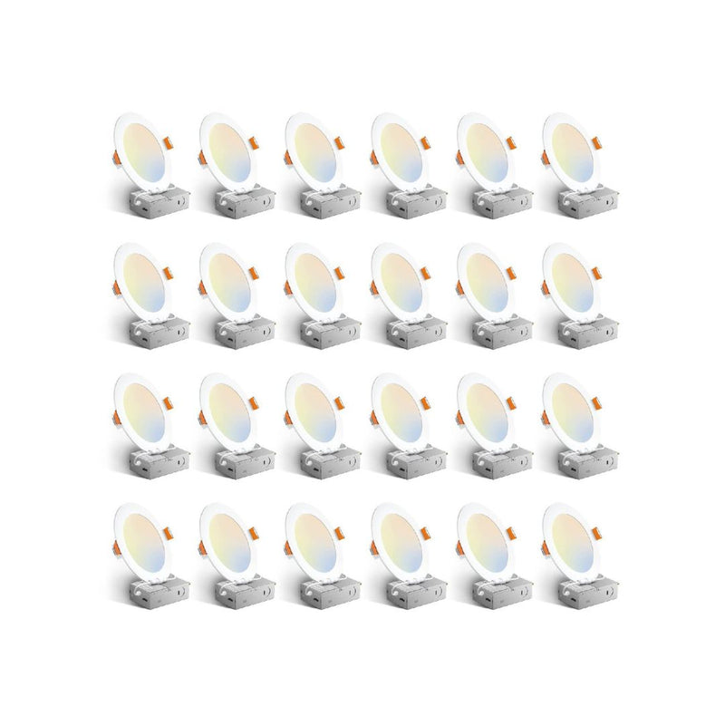 24 Pack Amico Ultra-Thin LED Recessed Lights