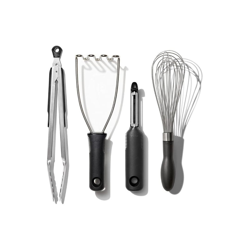 4-Piece OXO Stainless Steel Essential Kitchen Gadget Set