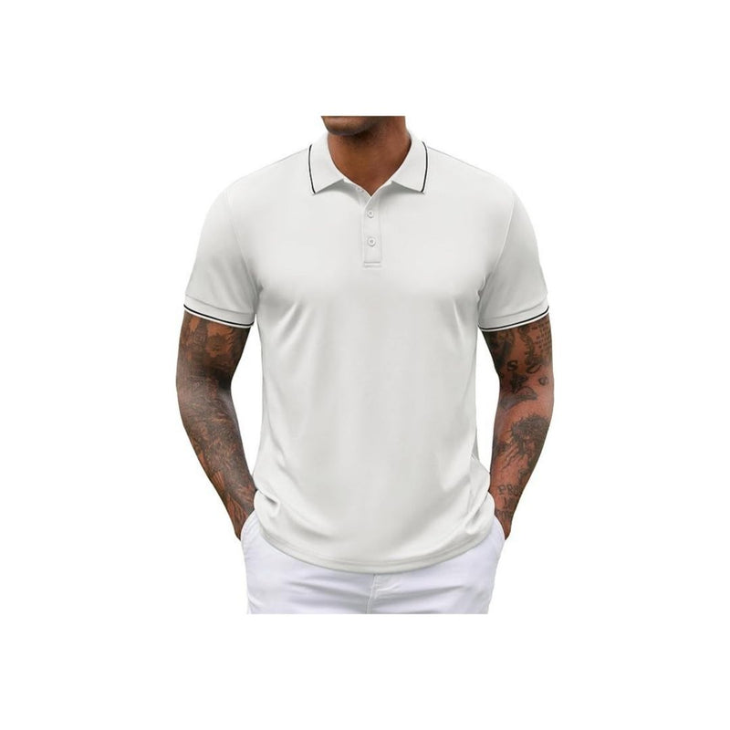 Men's Casual Button Down Polo Shirt
